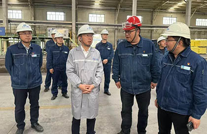 瀘天化股份公司總經(jīng)理傅利才一行到和寧公司調(diào)研指導工作